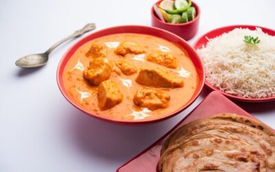 BUtter chicken with paratha